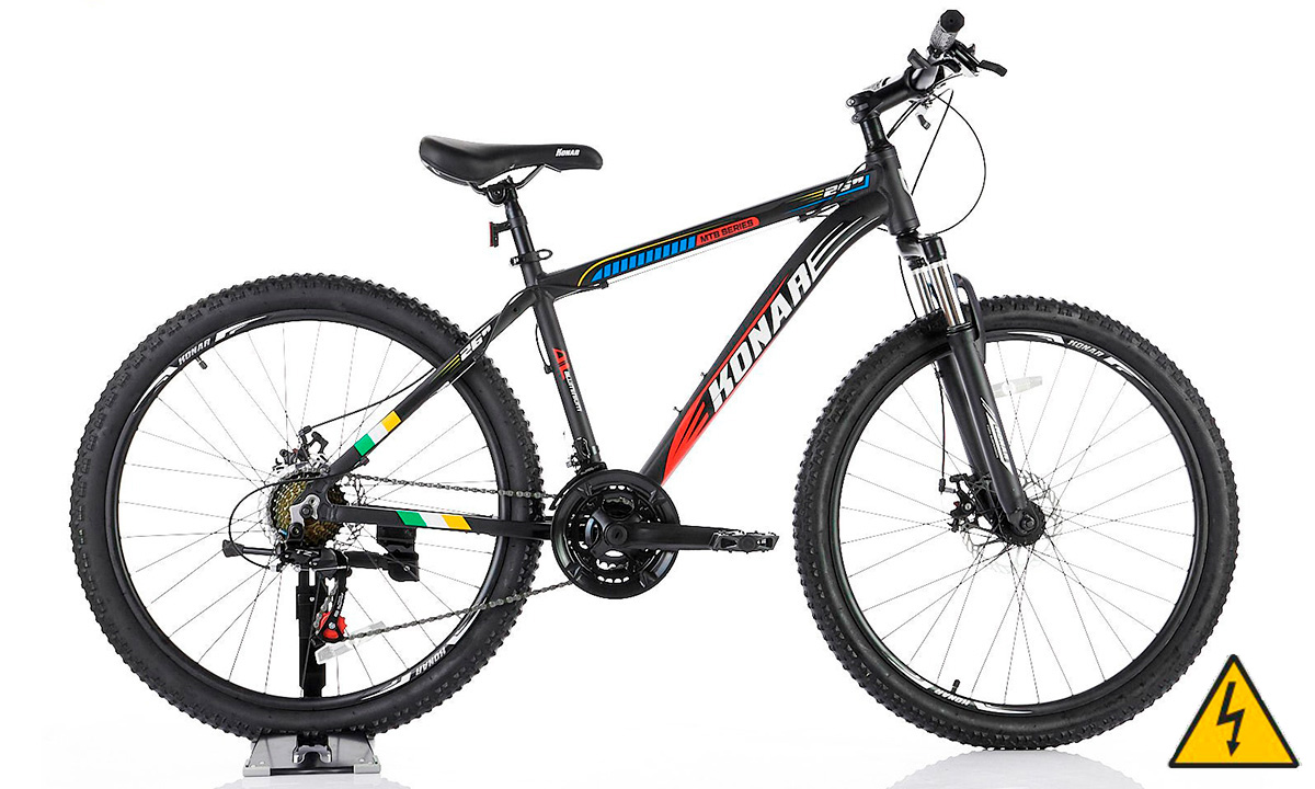 Електровелосипед KONAR KA MTB Team 26" 500W, 10Ah (2021) 2021 black 